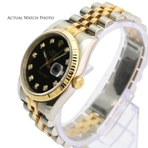 Rolex Accessories - Rolex Mens Datejust 116233 Factory Black Dial Rolex Accessories - Rolex Mens Datejust 116233 Factory Black Dial